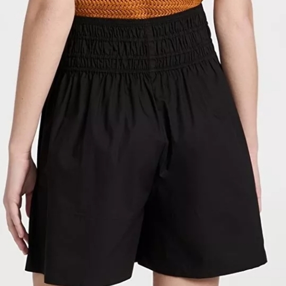 Vince High Waist Smocked Short Black Size M #223 - Picture 3 of 6